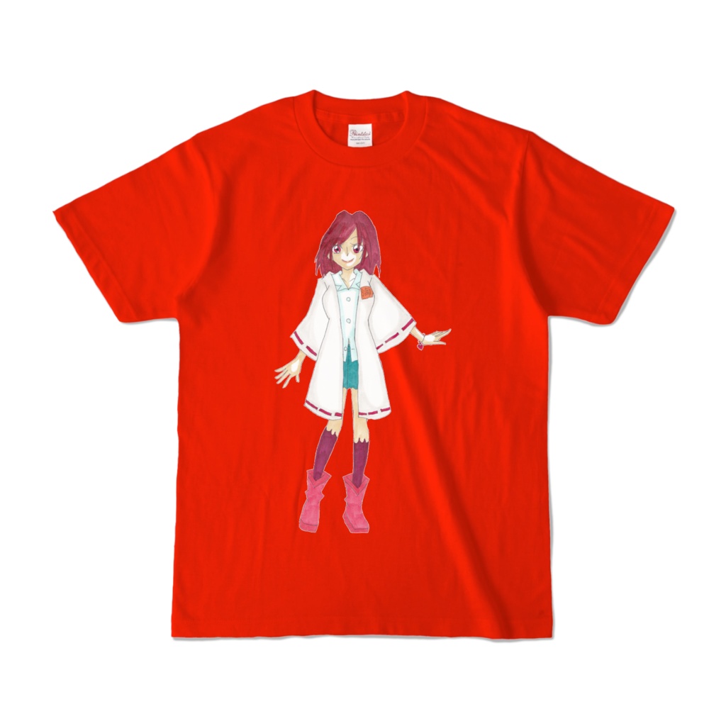 金川神奈　カラーTシャツ　赤色
