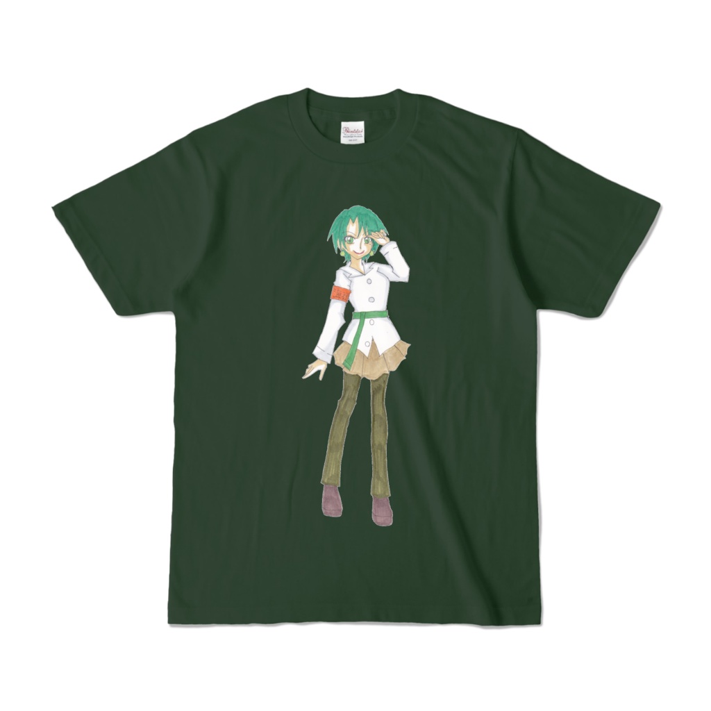 長崎緑里 カラーTシャツ 緑色