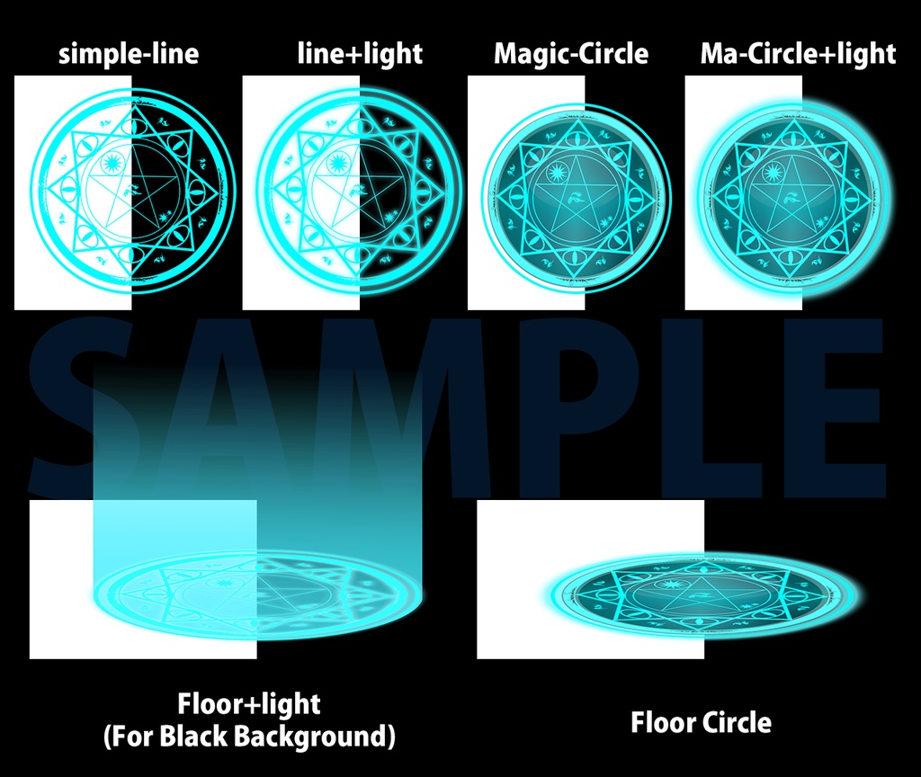 TRPGセッション用【魔法陣フリー素材 】-Magical Free Materials for Online Sessions-