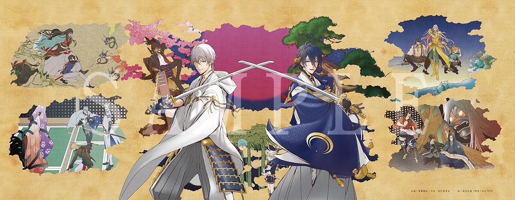 開催記念イラスト フルカラー手ぬぐい(特岡生地)