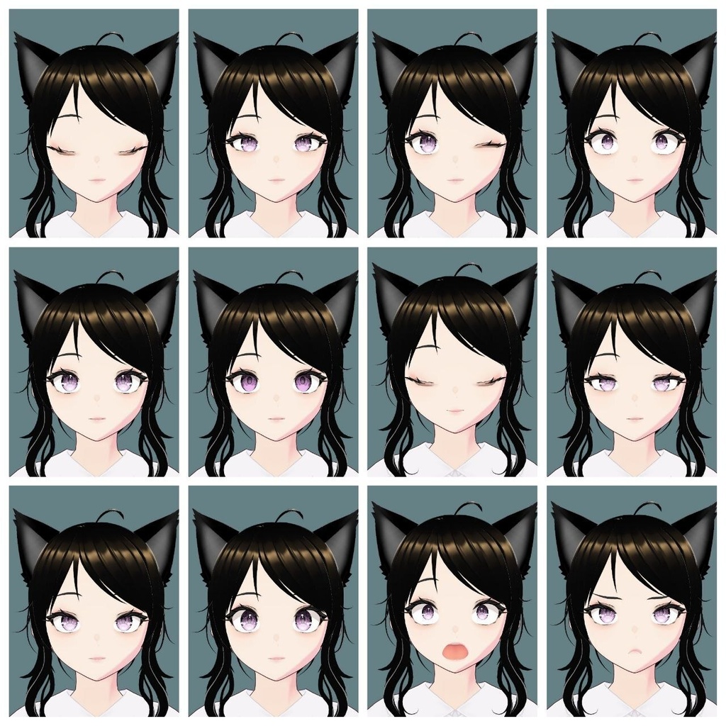 【VRM / VRChat】Neko Girl Avatar - AKZLab Studio 【ねこ娘】