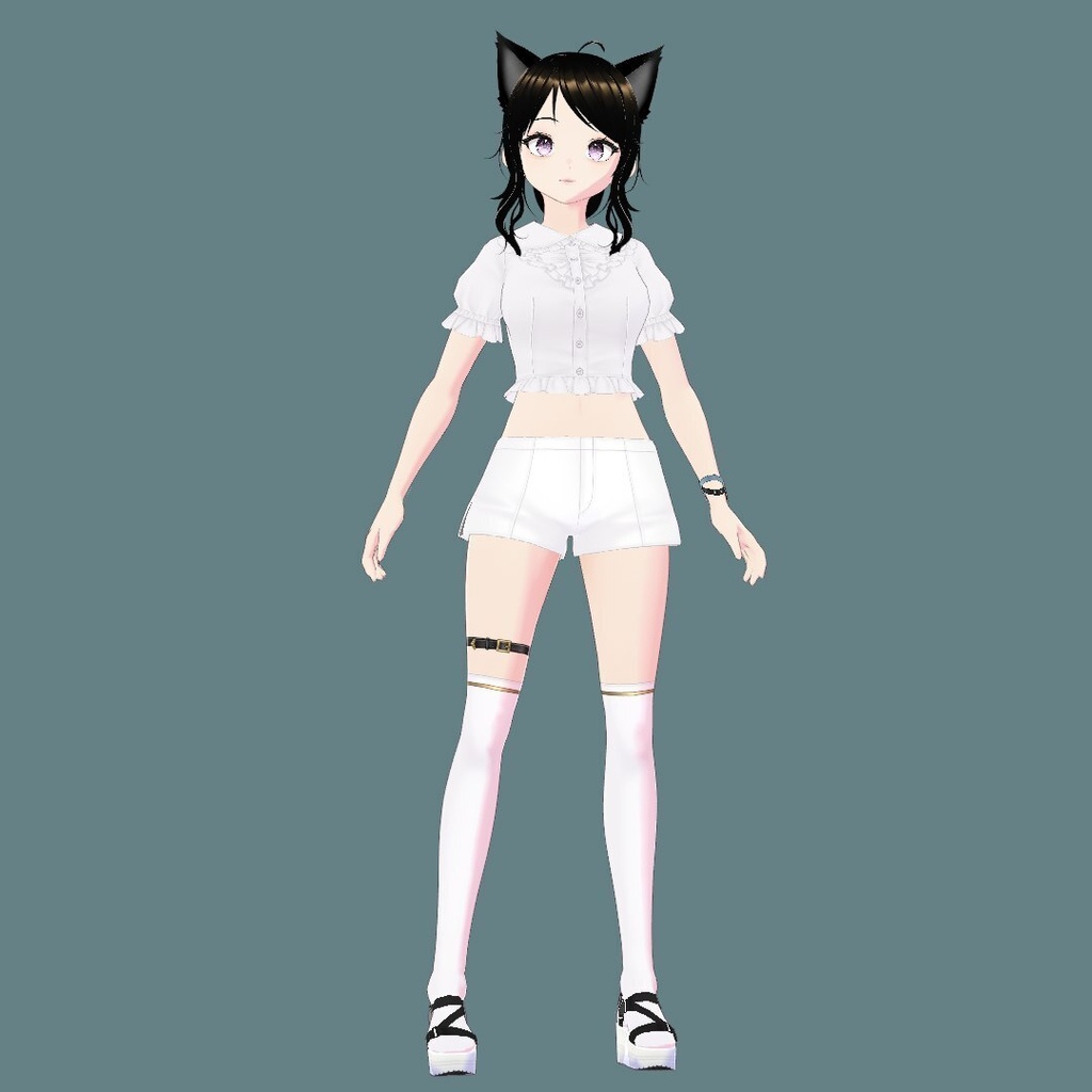 【VRM / VRChat】Neko Girl Avatar - AKZLab Studio 【ねこ娘】