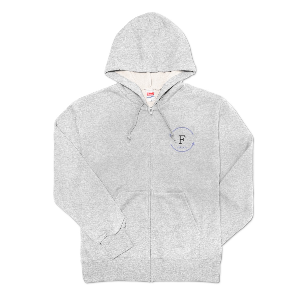 「F」ジップパーカー-ロゴver
