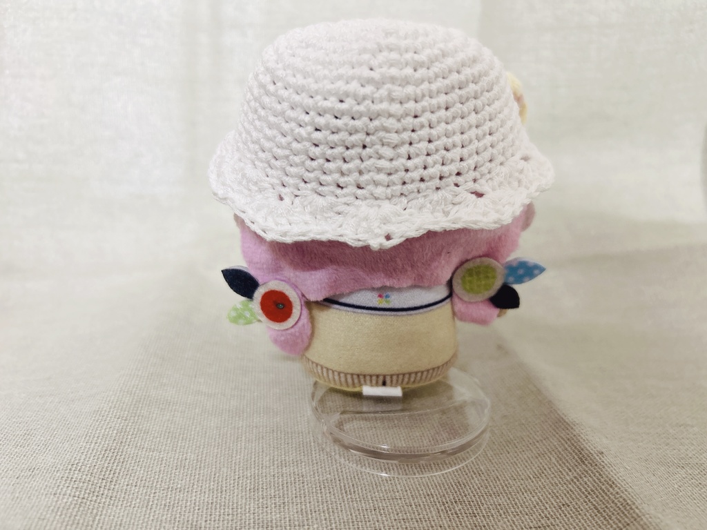 にじぱぺ向け 帽子 白