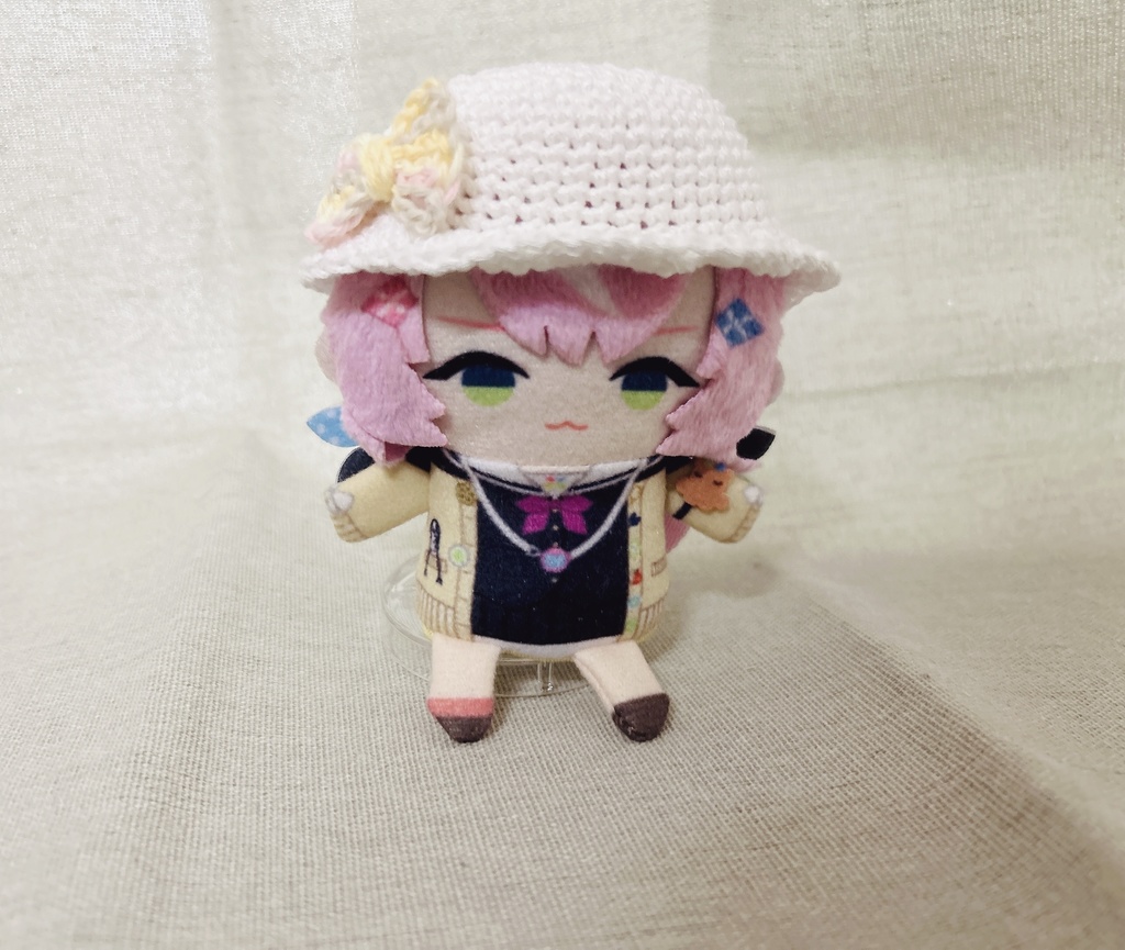 にじぱぺ向け 帽子 白