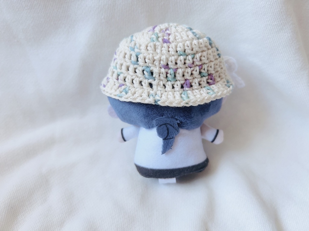 にじぱぺ向け 帽子 ハット 白リボン