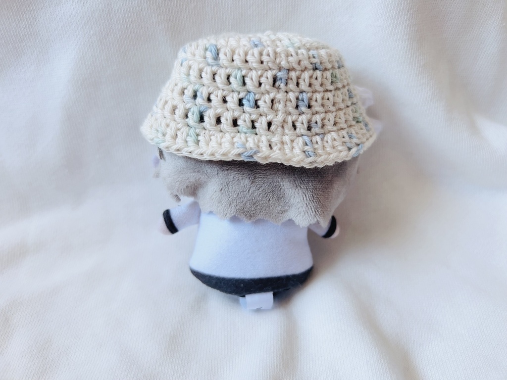 にじぱぺ向け 帽子 ハット 白リボン