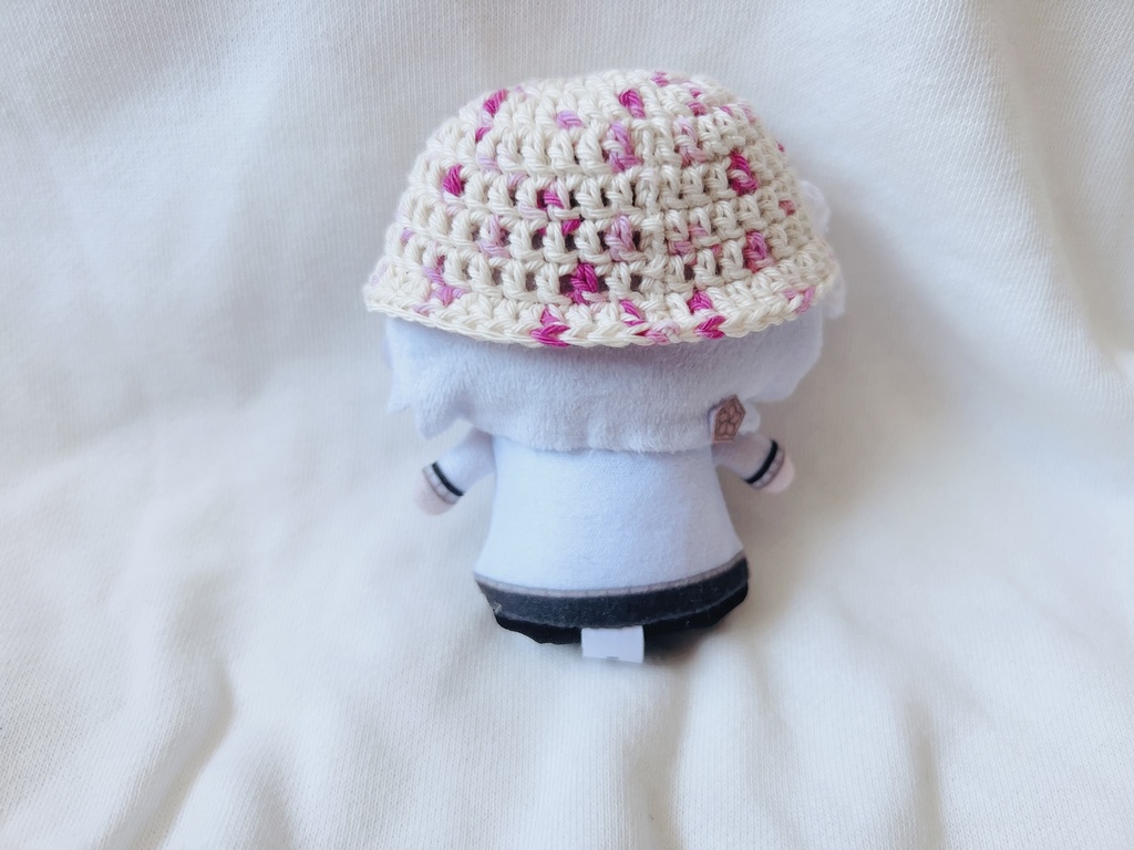 にじぱぺ向け 帽子 ハット 白リボン