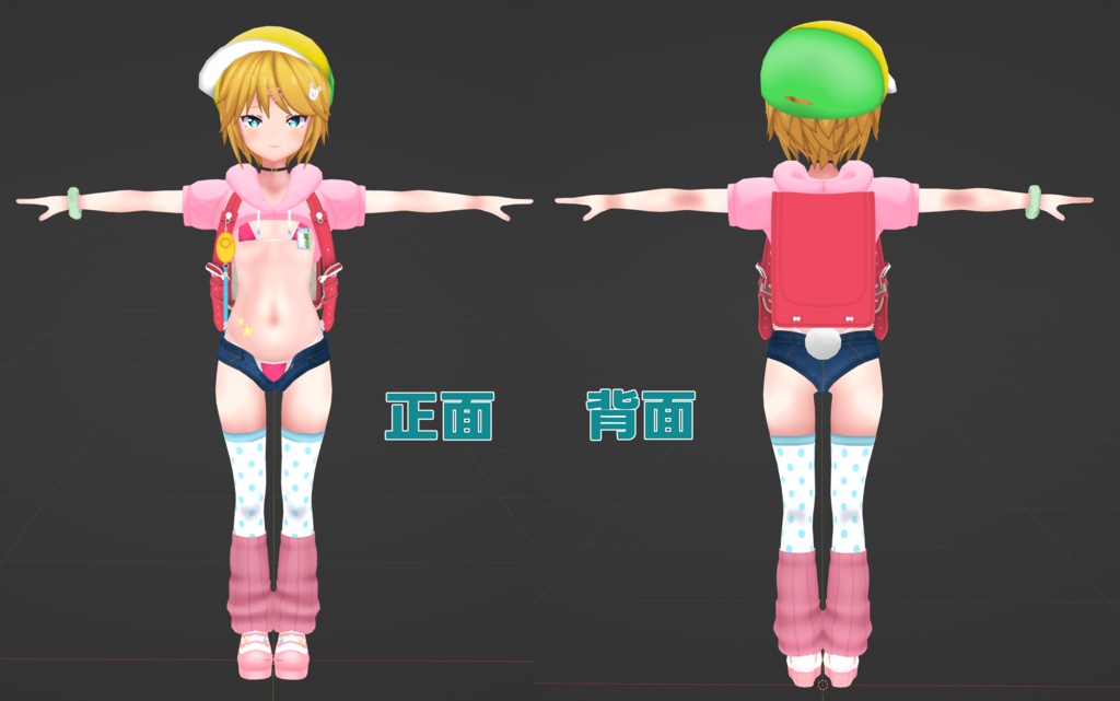 【オリジナル3Dモデル】 希音ちゃん -KINEchan-