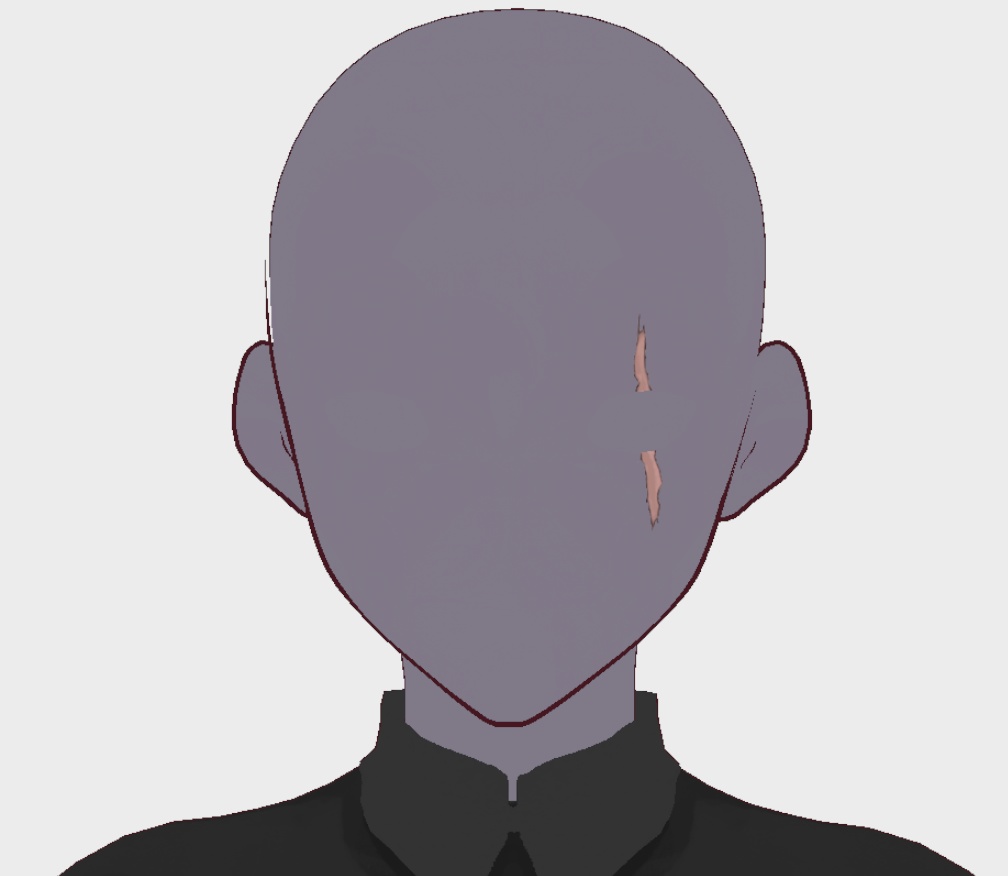 【Vroidテクスチャ】顔の傷5種