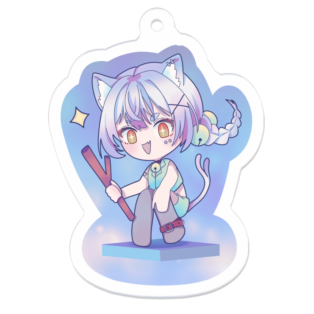 猫又ちゃん(?)のアクリルキーホルダー