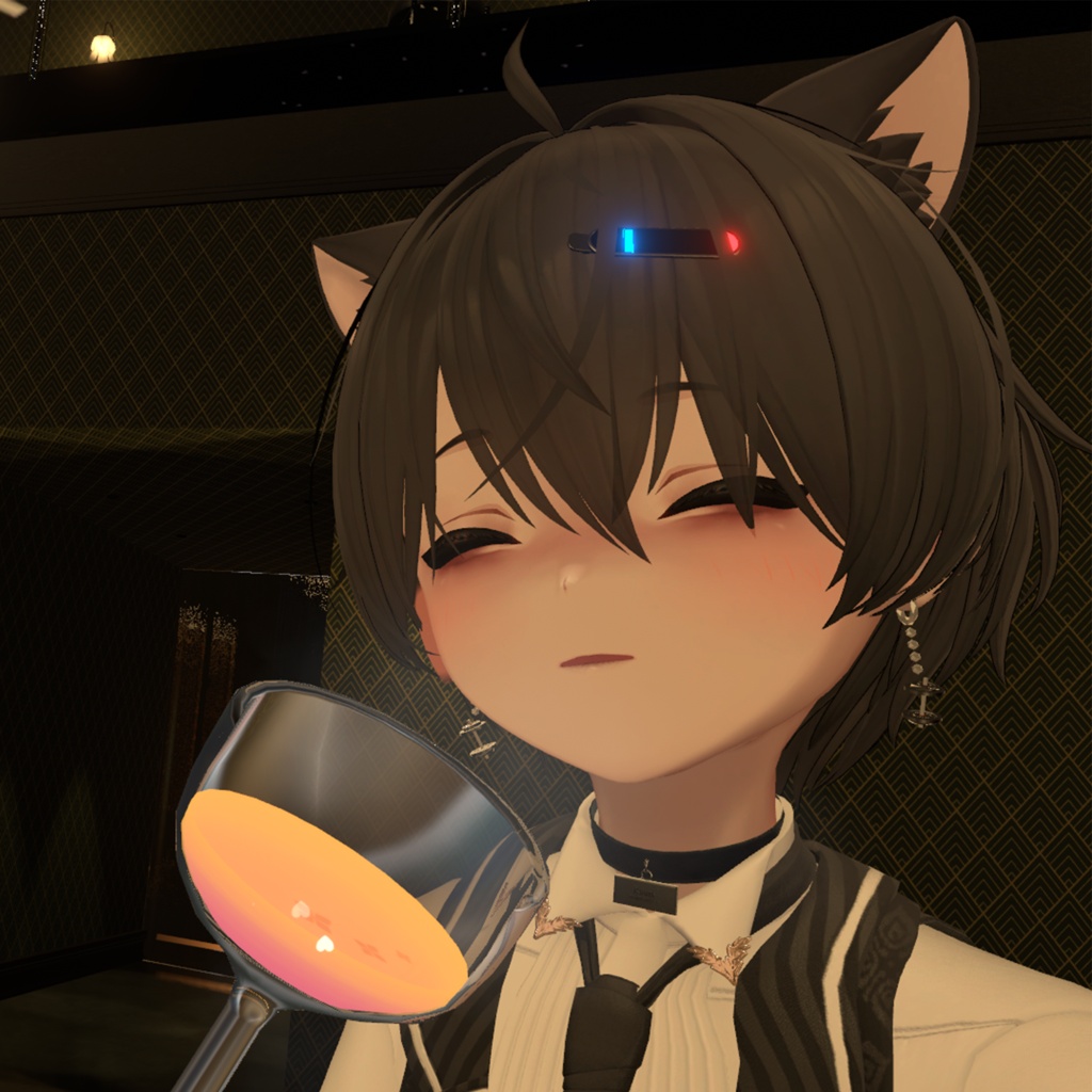 【手に持てる】ダンベルイヤリング Dumbbell Earring【VRChat ・ 全アバター対応】