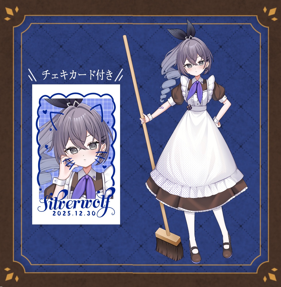 【非公式】メイド銀狼アクリルスタンド(単品)【C107】