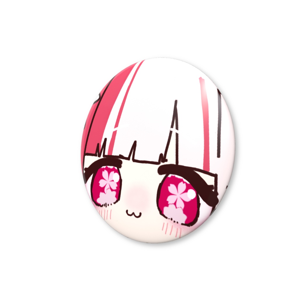 【琵琶 琴葉】顔ドup缶バッジ