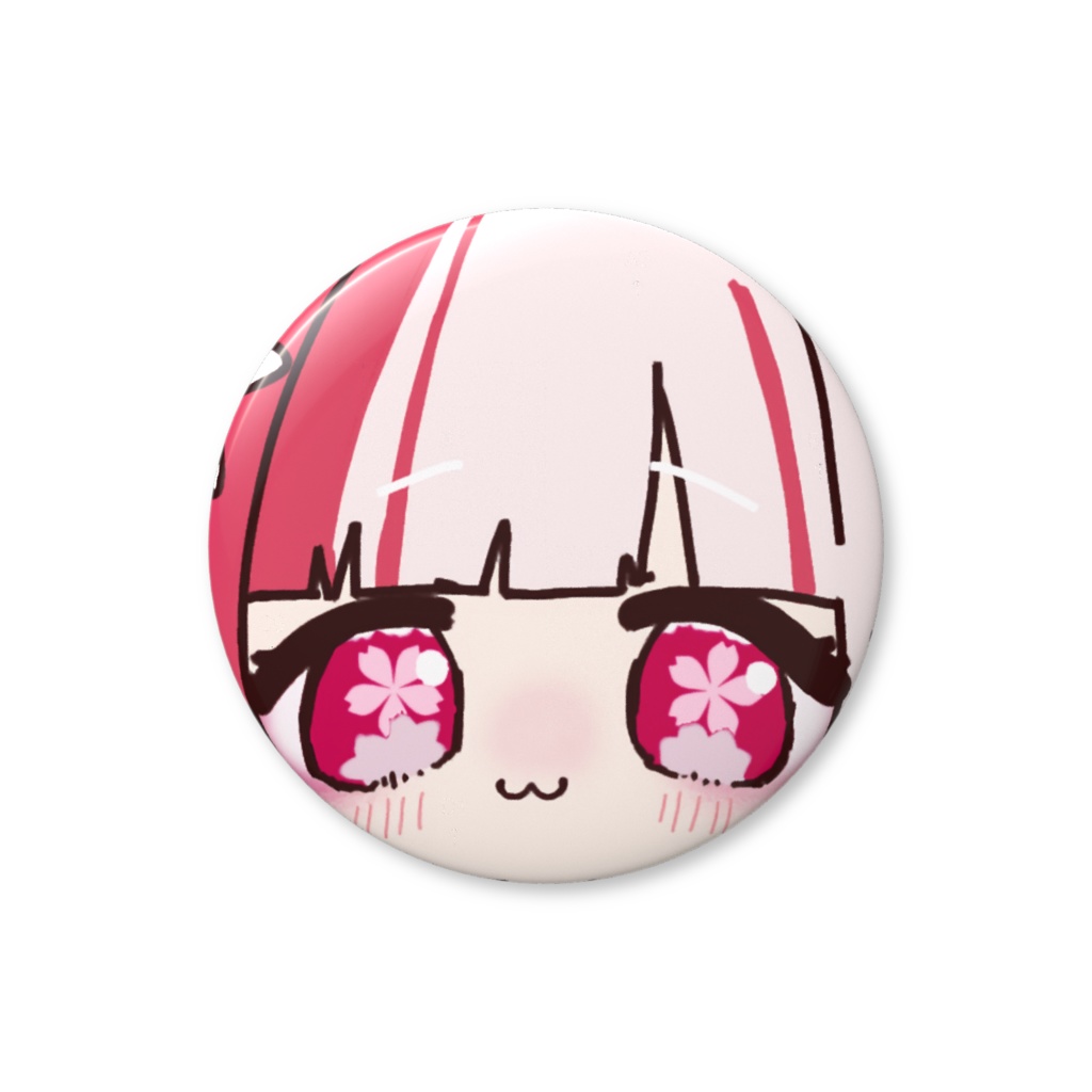 【琵琶 琴葉】顔ドup缶バッジ