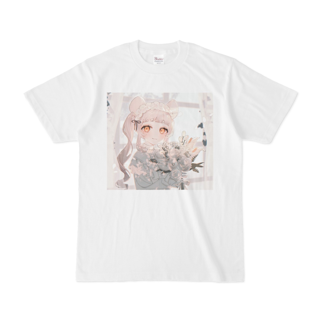 二十日スウリー　3周年記念イラスト　白Tシャツ