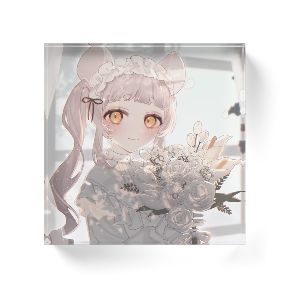 二十日スウリー 3周年記念イラスト アクリルブロック