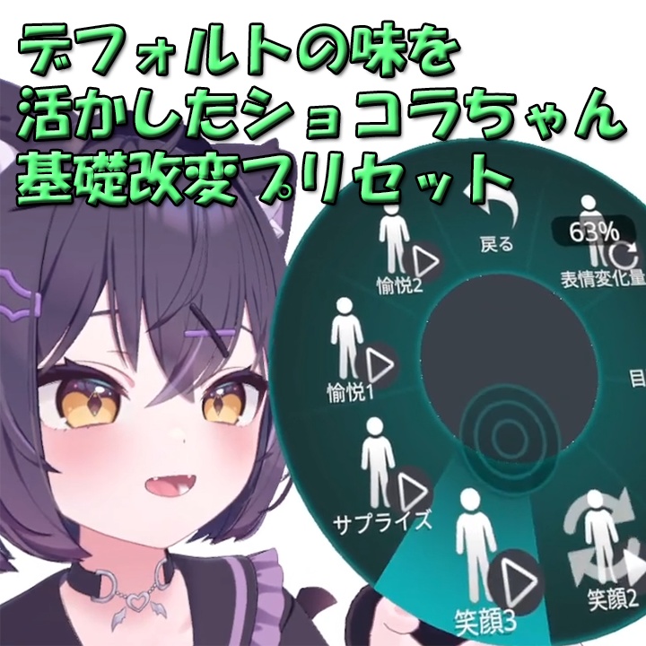 デフォルトの味を活かしたショコラちゃん基礎改変プリセット