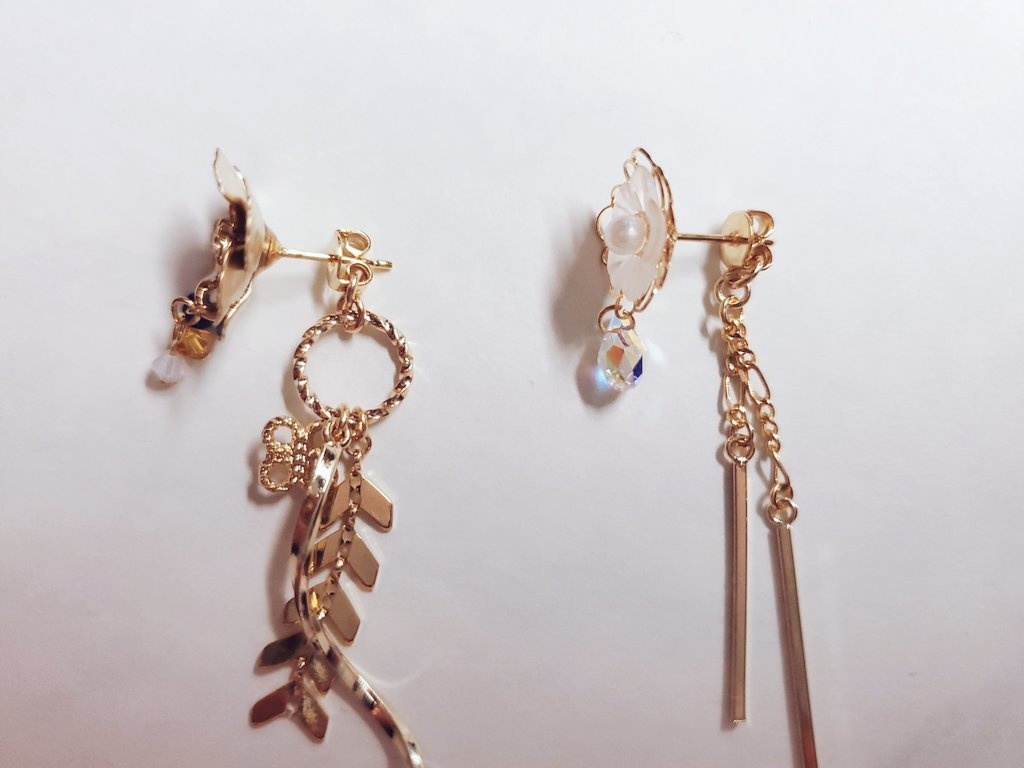 リボンと花飾りシリーズ≪耳飾り≫