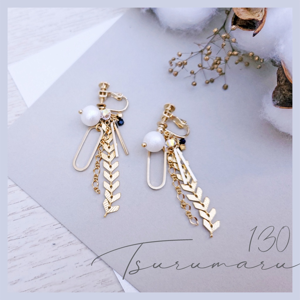 鶴丸イメージ《耳飾り》/No.2103