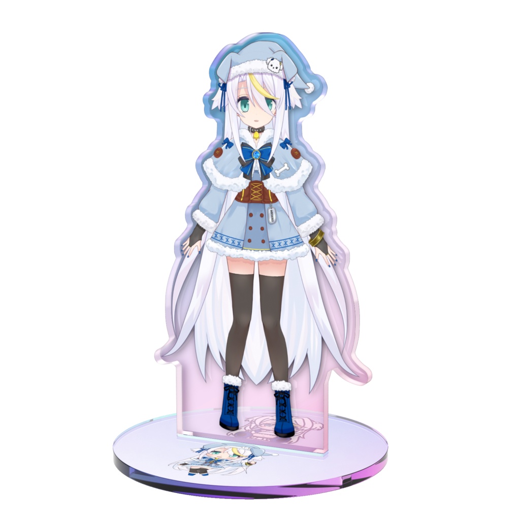 白狼ましろ（イヴの姿）オーロラアクスタ - 100 × 100mm