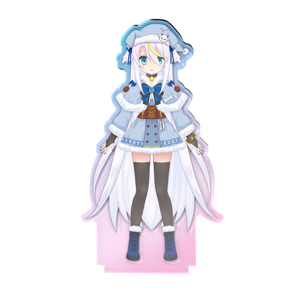 白狼ましろ(イヴの姿)オーロラアクスタ - 100 × 100mm