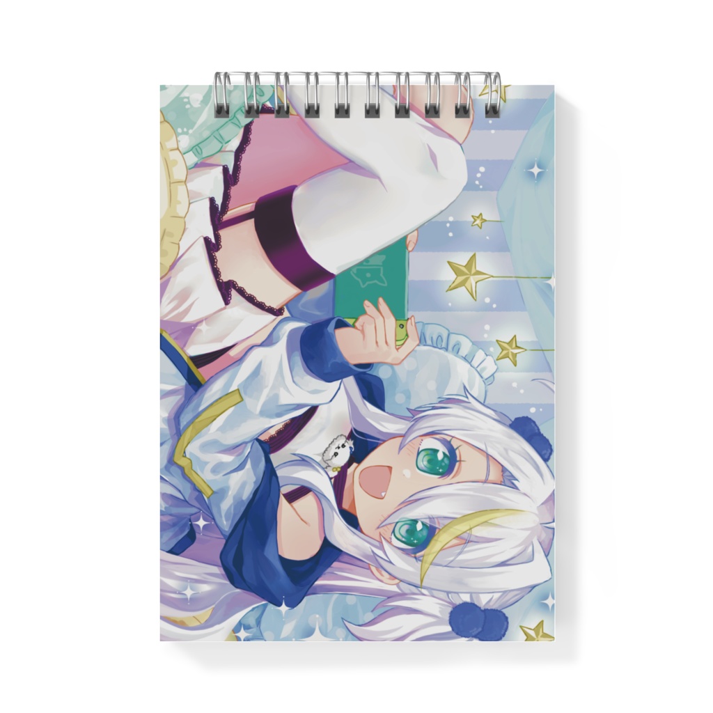 白狼ましろ２周年壁紙メモ帳