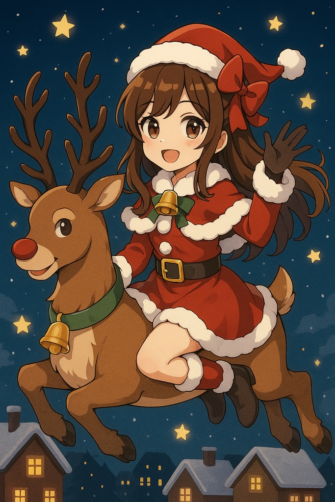 「クリスマスガール × トナカイライド」 — Santa’s Cheerful Ride —