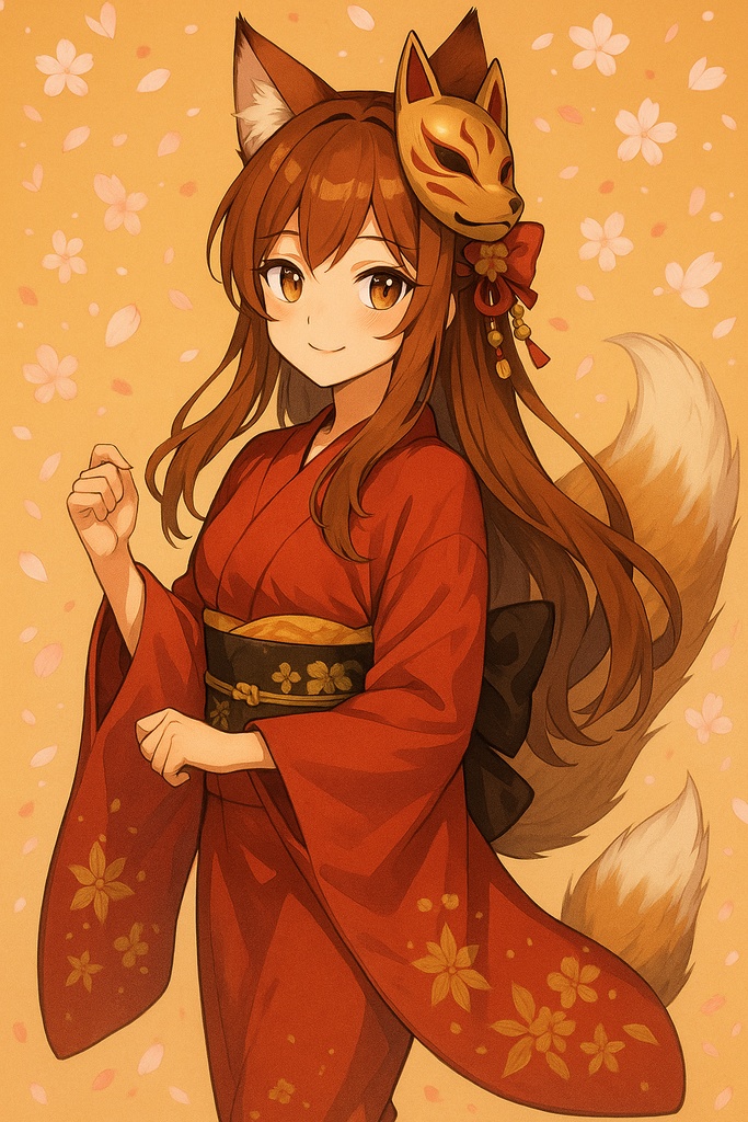 「Fox Spirit Maiden — 朱色の狐巫女」