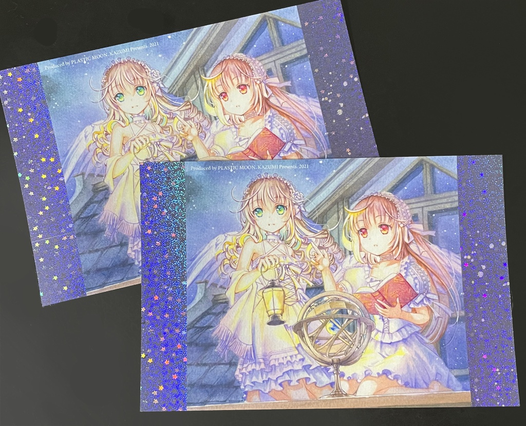 透明水彩画ポストカード