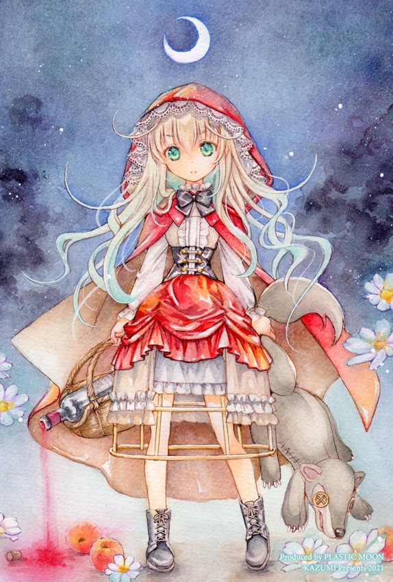 透明水彩画ポストカード