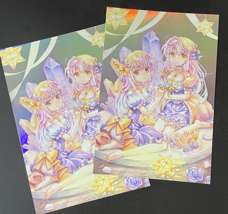 透明水彩画ポストカード