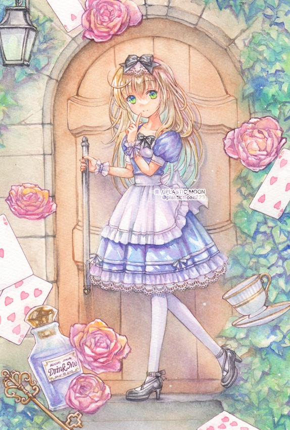 透明水彩画ポストカード