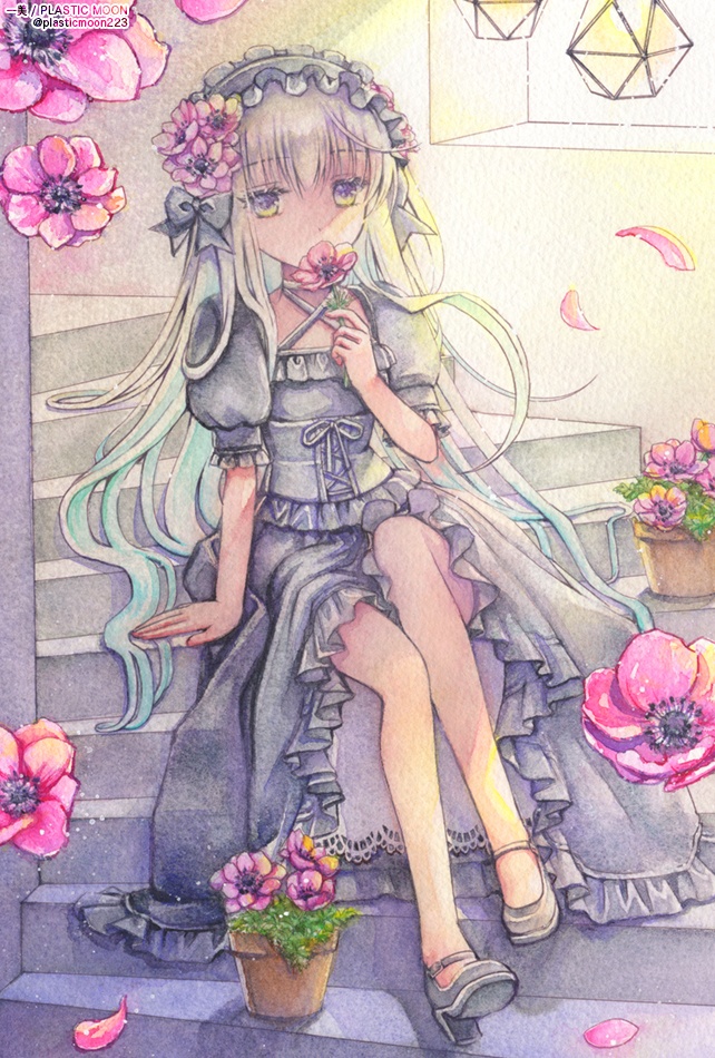 透明水彩画ポストカード