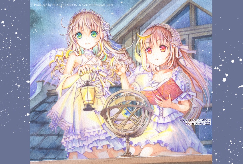 透明水彩画ポストカード