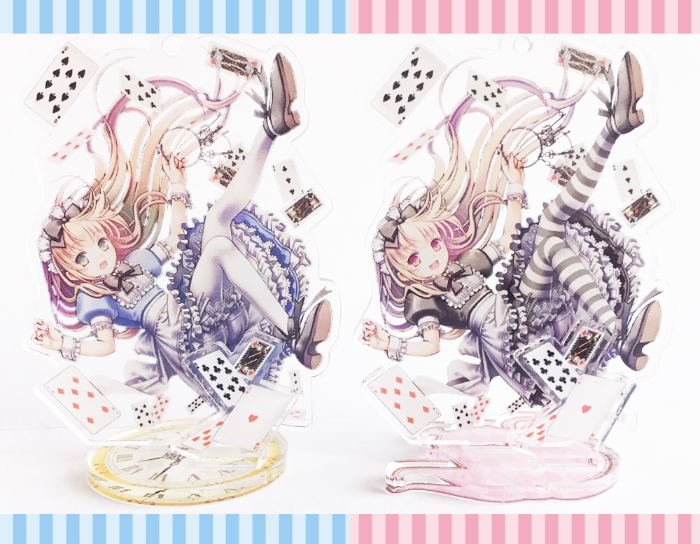 アリスのアクリルフィギュアキーホルダー