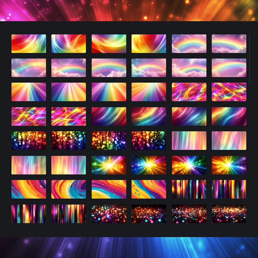 【全200種】七色のその先へ。期待感を爆上がりさせる虹色素材集