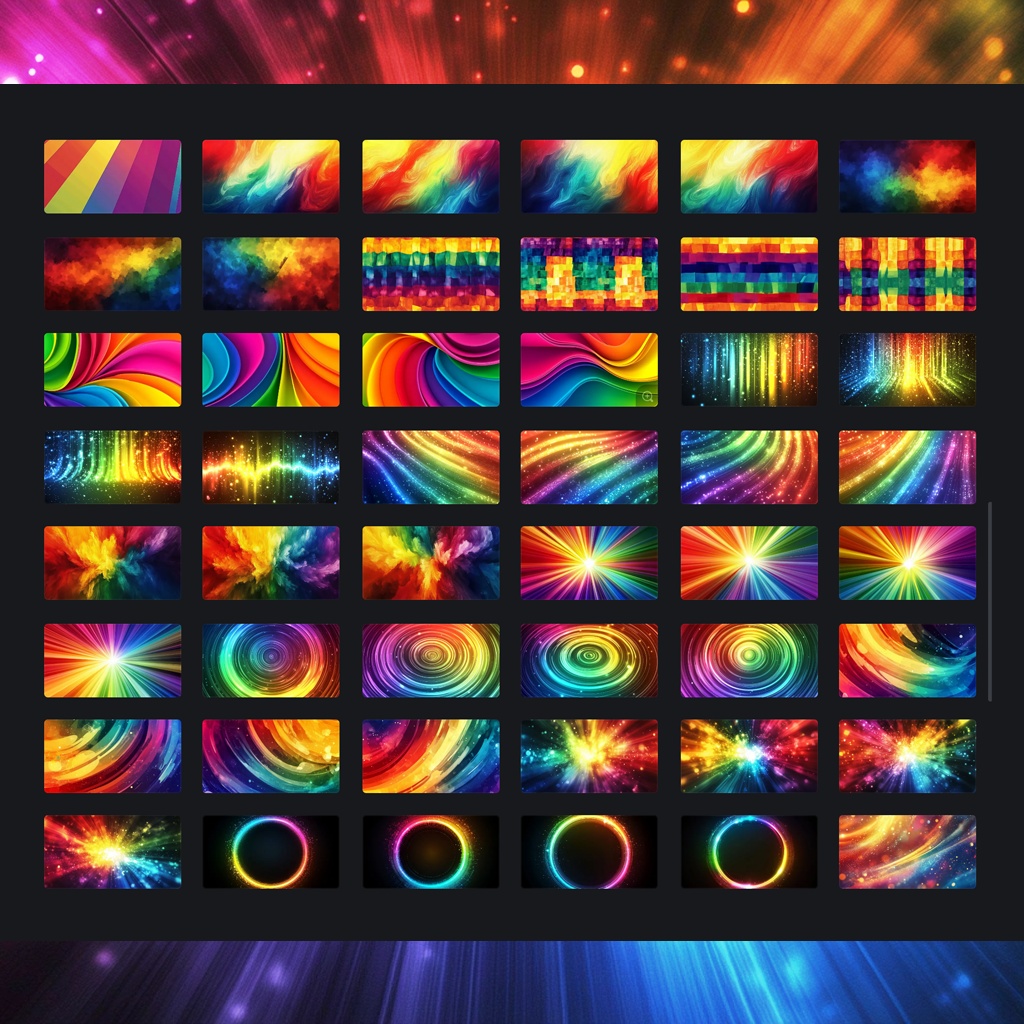 【全200種】七色のその先へ。期待感を爆上がりさせる虹色素材集