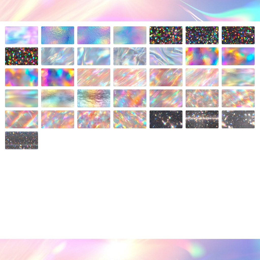 【176種類】魔法のように変幻するホログラム素材集