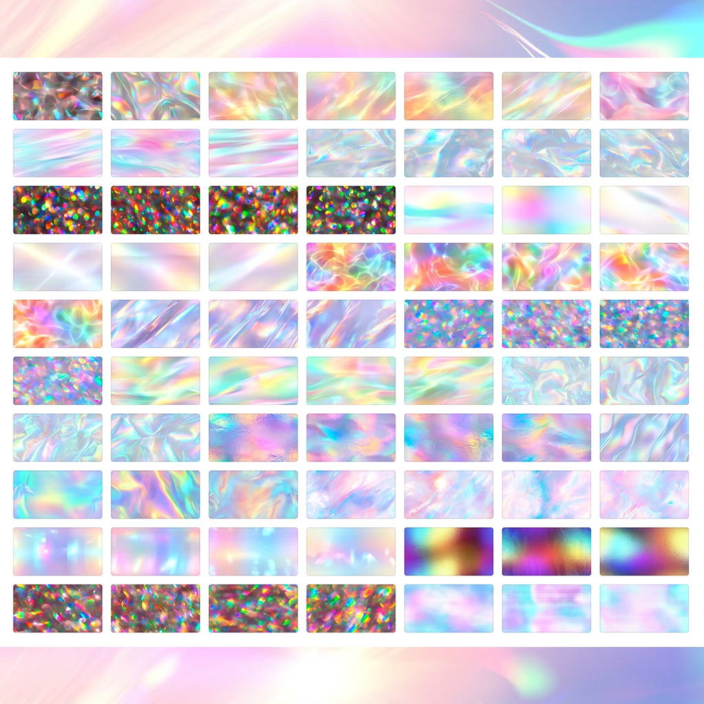 【176種類】魔法のように変幻するホログラム素材集