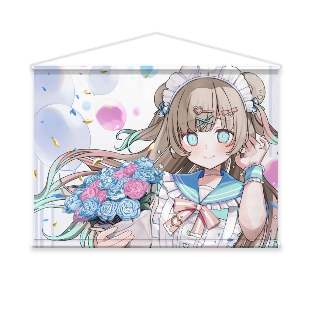 【水桃リズ】1周年記念新衣装タペストリー