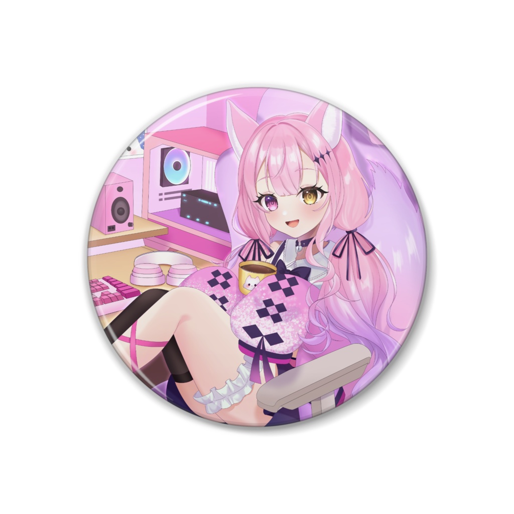 【林檎あちゃ】誕生日限定イラスト缶バッチ