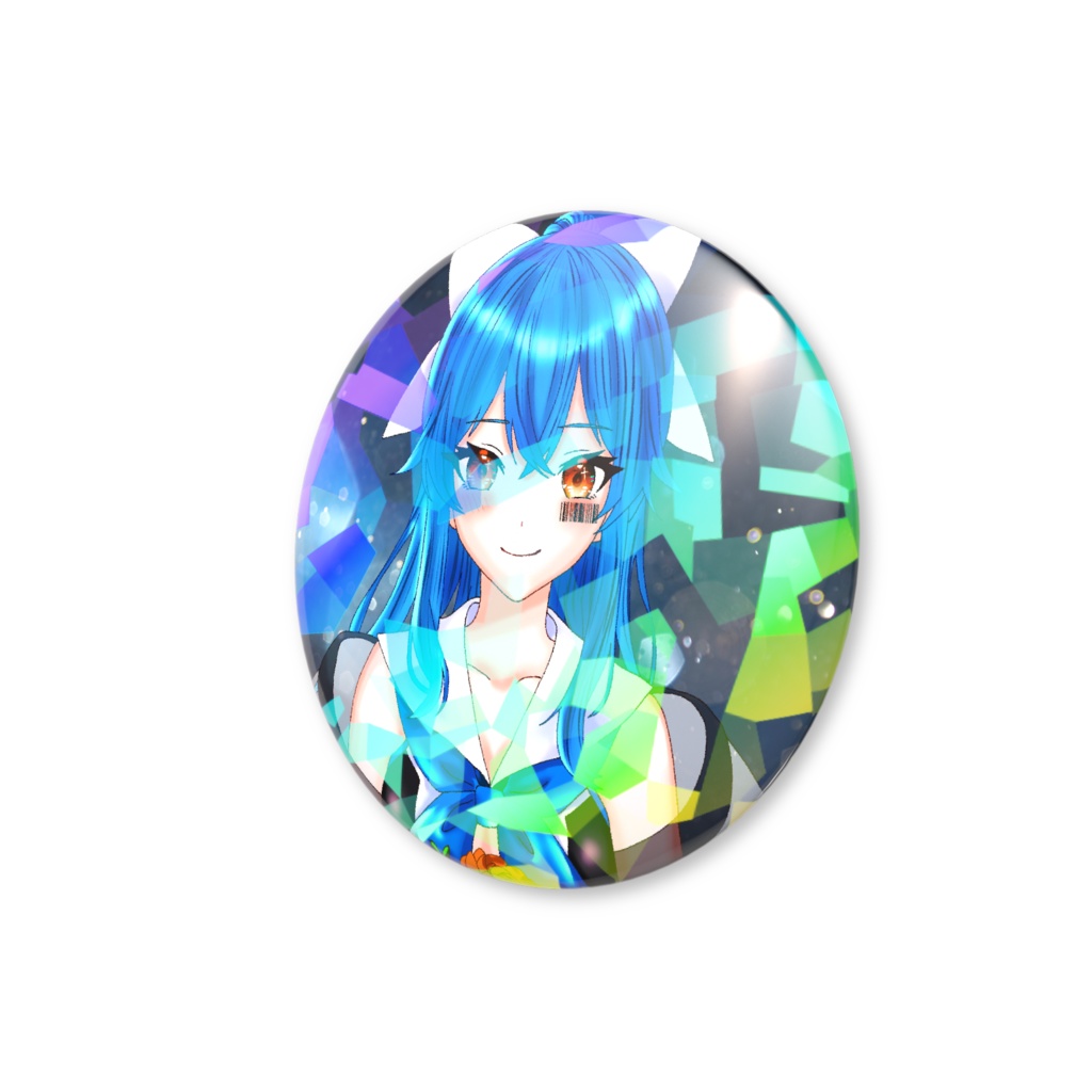 【M17-t0ユニカ】卒業イラストホログラム缶バッジ