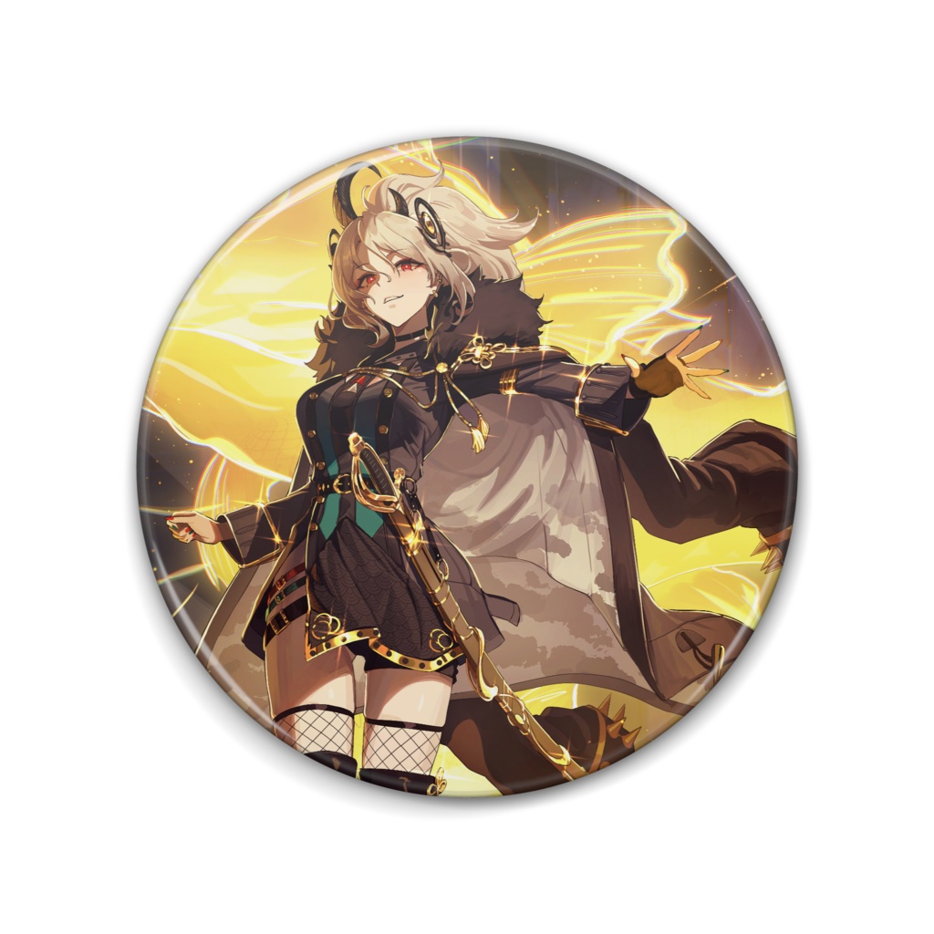 【月城ノエラ】エイプリルフール限定缶バッジ