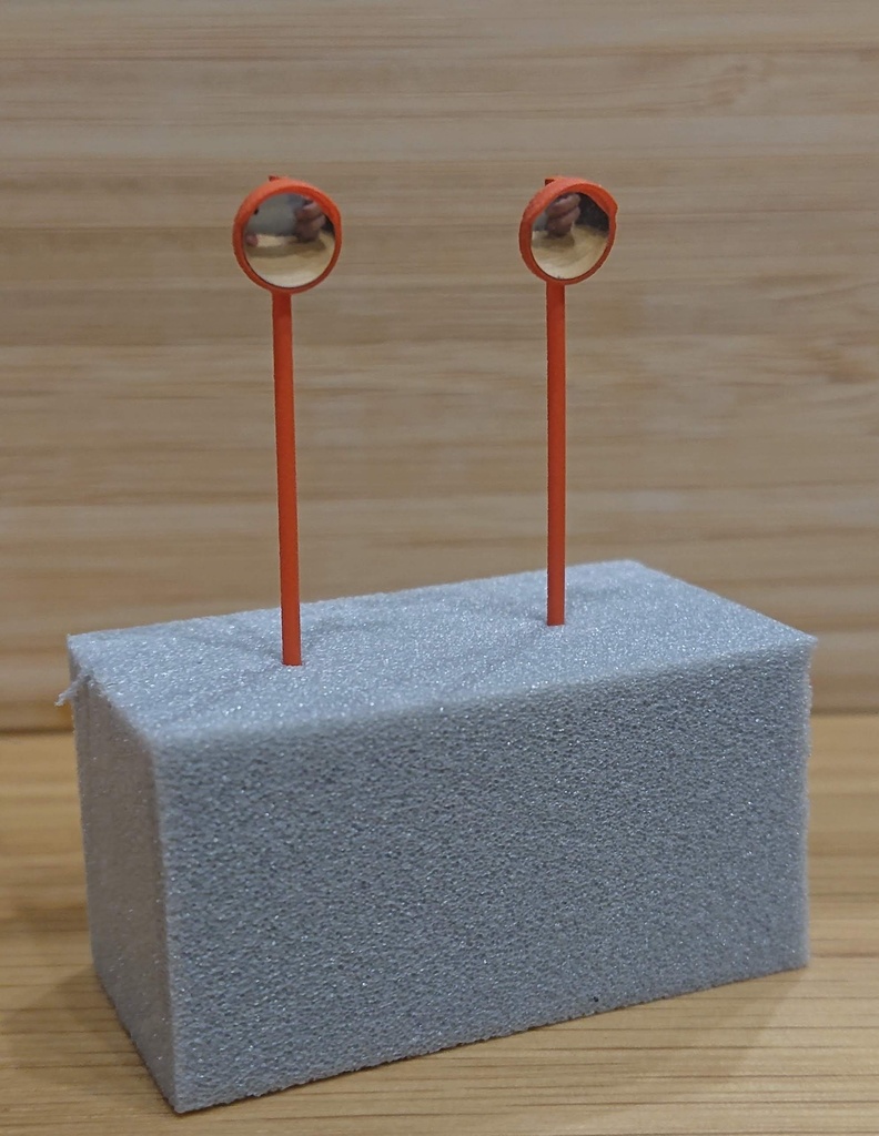 RS-001 カーブミラー Φ800 2本 【1/150 Nゲージ】