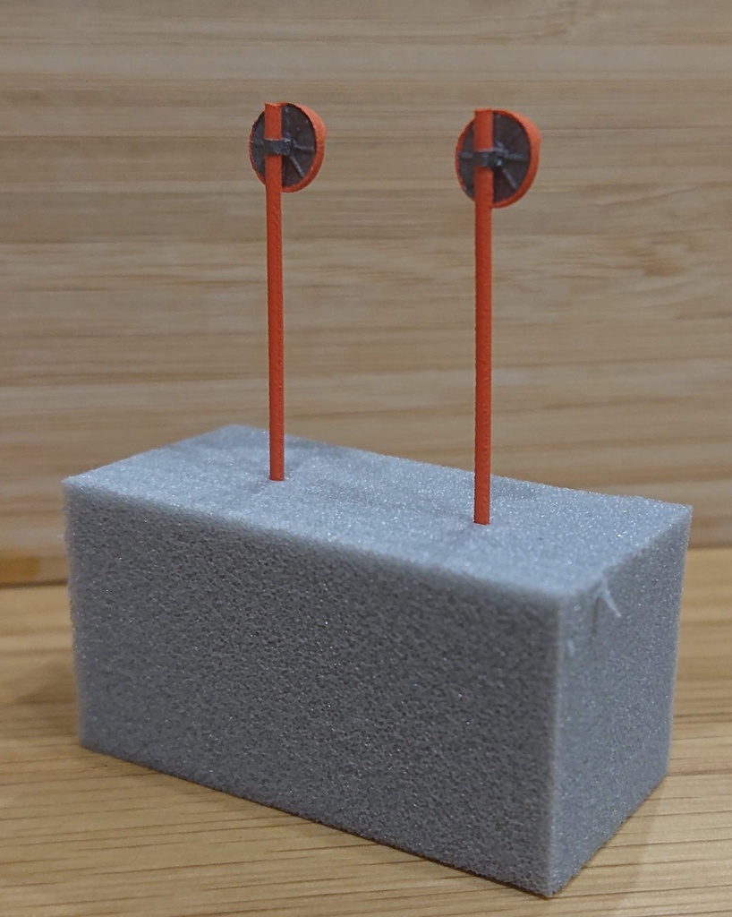 RS-001 カーブミラー Φ800 2本 【1/150 Nゲージ】