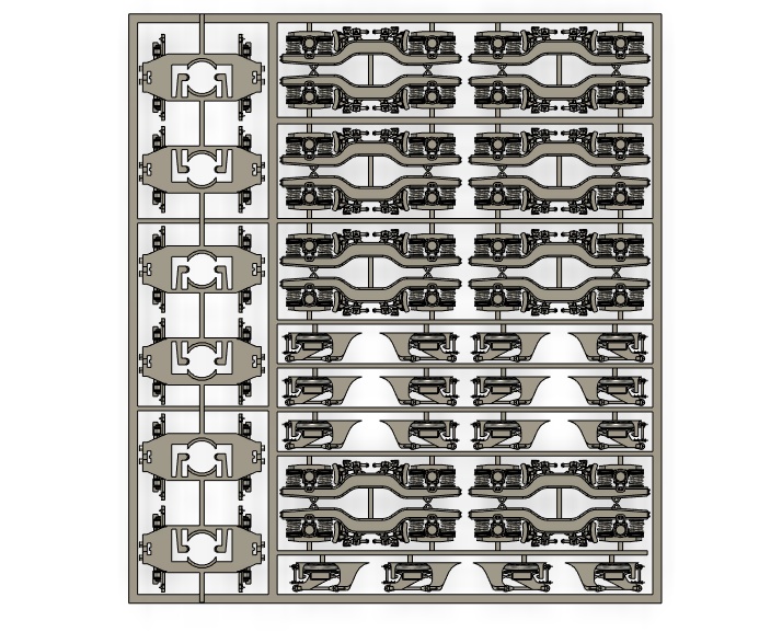 RP-052A/B,053A/B TH-2100B台車キット