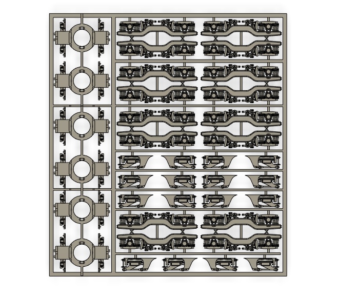 RP-052A/B,053A/B TH-2100B台車キット