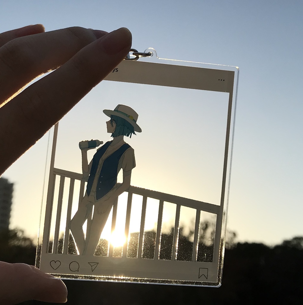 アクリルキーホルダー 店主おでかけver.