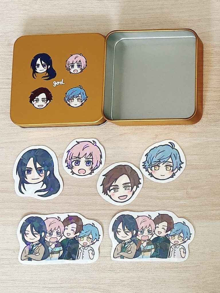 シール缶(god/spring/quartet)